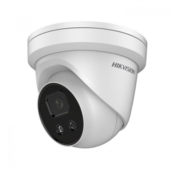 Hikvision DS-2CD2346G2-ISU/SL 4 MP Fixed Turret AcuSense Strobe Light and Audible Warning Camera