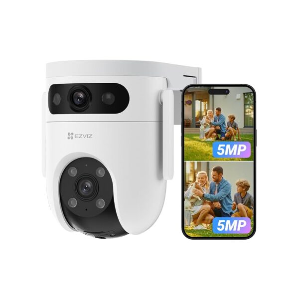 EZVIZ H9c Dual 5MP 3K and 3K Wired Wifi Pan Tilt Camera - Image 3