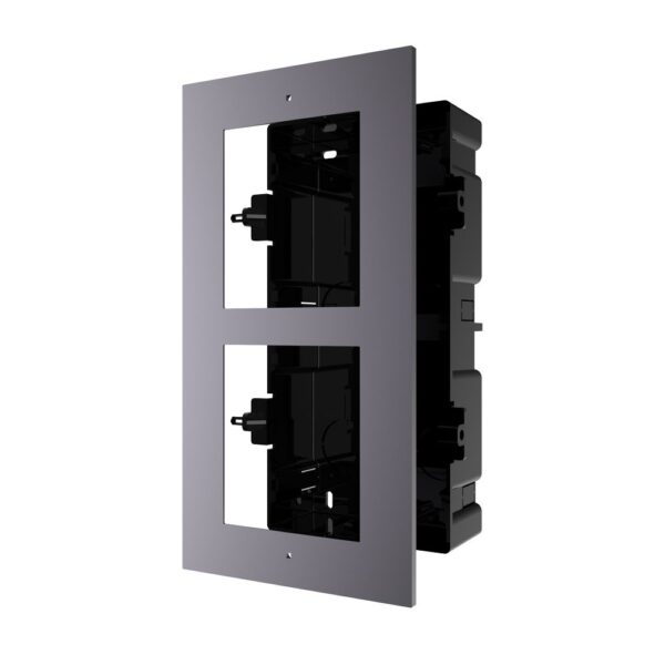 Hikvision DS-KD-ACF2 Flush Mount Intercom Bracket – 2 Module Aluminium