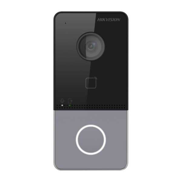 Hikvision DS-KV6113-WPE1 2nd Gen IP Villa Door Station, 1 Button, 2MP, 12VDC/POE, Wi-Fi, Mifare