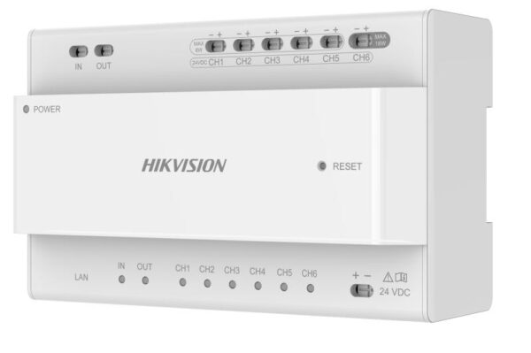 Hikvision DS-KAD706Y-P Gen 2 2 WIRE Intercom, Video/Audio Distributor, up to 6 Devices - Image 3