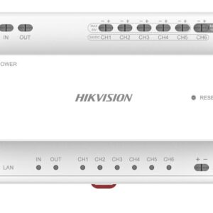Hikvision DS-KAD706Y-P Gen 2 2 WIRE Intercom, Video/Audio Distributor, up to 6 Devices