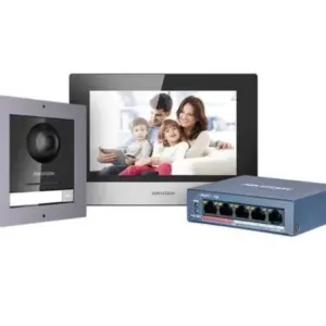 Hikvision Intercom DS-KIS602(B) 2mp Kit, KD8003-IME1, KH6320 + POE SWITCH