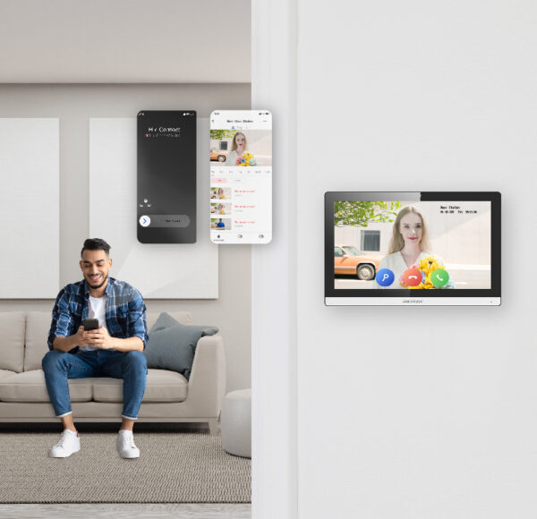 Hikvision 2nd Gen. 2 Wire Intercom Kit, 1-to-1, Door & Room Station, Mount + Distributor - Image 3
