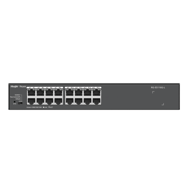 RG-ES116G-L, 16-Port 10/100/1000 Mbps Unmanaged Non-PoE Switch