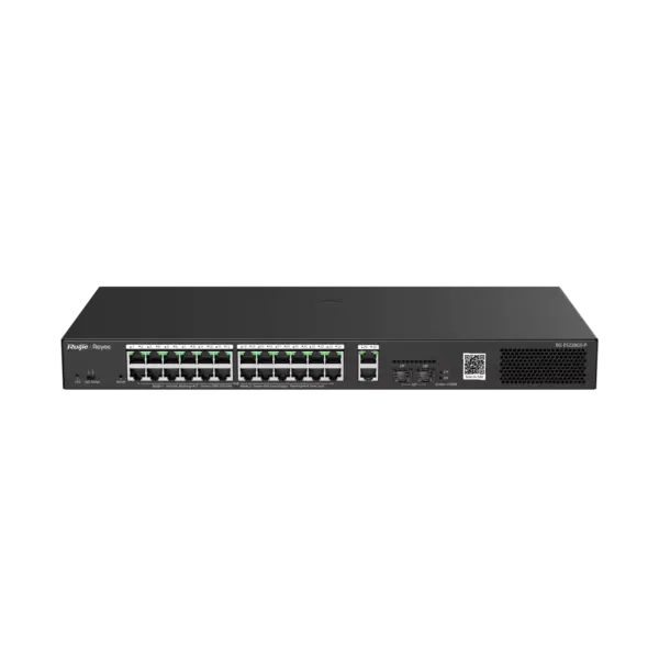 Ruijie 28-Port Gigabit Smart Cloud Managed PoE Switch with 2 SFP Ports RG-ES228GS-P