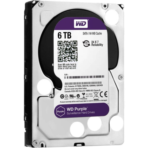 6TB HDD – WD Purple / Seagate Skyhawk Surveillance Hard Drive for DVRs & NVR