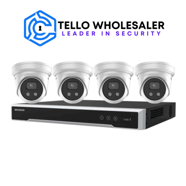 2 x 6 MP IP AcuSense Turret + 2 x 6 MP IP Colorvu + 1 x 4 Ch PoE NVR - Image 2