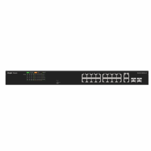 RG-ES118FGS-LP, 16-Port 10/100 Mbps with 2-Port Gigabit Unmanaged PoE Switch