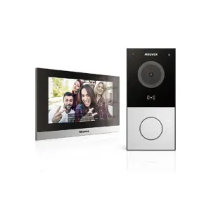 Akuvox IP Intercom Kit E12S/C313N – Smart Video Door Station & 7” Indoor Monitor, SIP, RFID, NFC, Bluetooth, PoE – Secure Entry Solution for Homes & Businesses