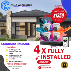 4X FULLY INSTALLED - SINGLE STOREY HOUSE - STANDARD PACKAGE