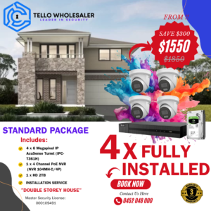 4X FULLY INSTALLED - DOUBLE STOREY HOUSE - STANDARD PACKAGE