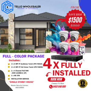 4X FULLY INSTALLED - SINGLE STOREY HOUSE - COLOR PACKAGE
