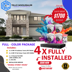 4X FULLY INSTALLED - DOUBLE STOREY HOUSE - COLOR PACKAGE