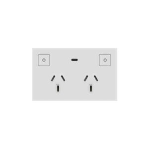 Konec Smart Double Power point K118 Glass White