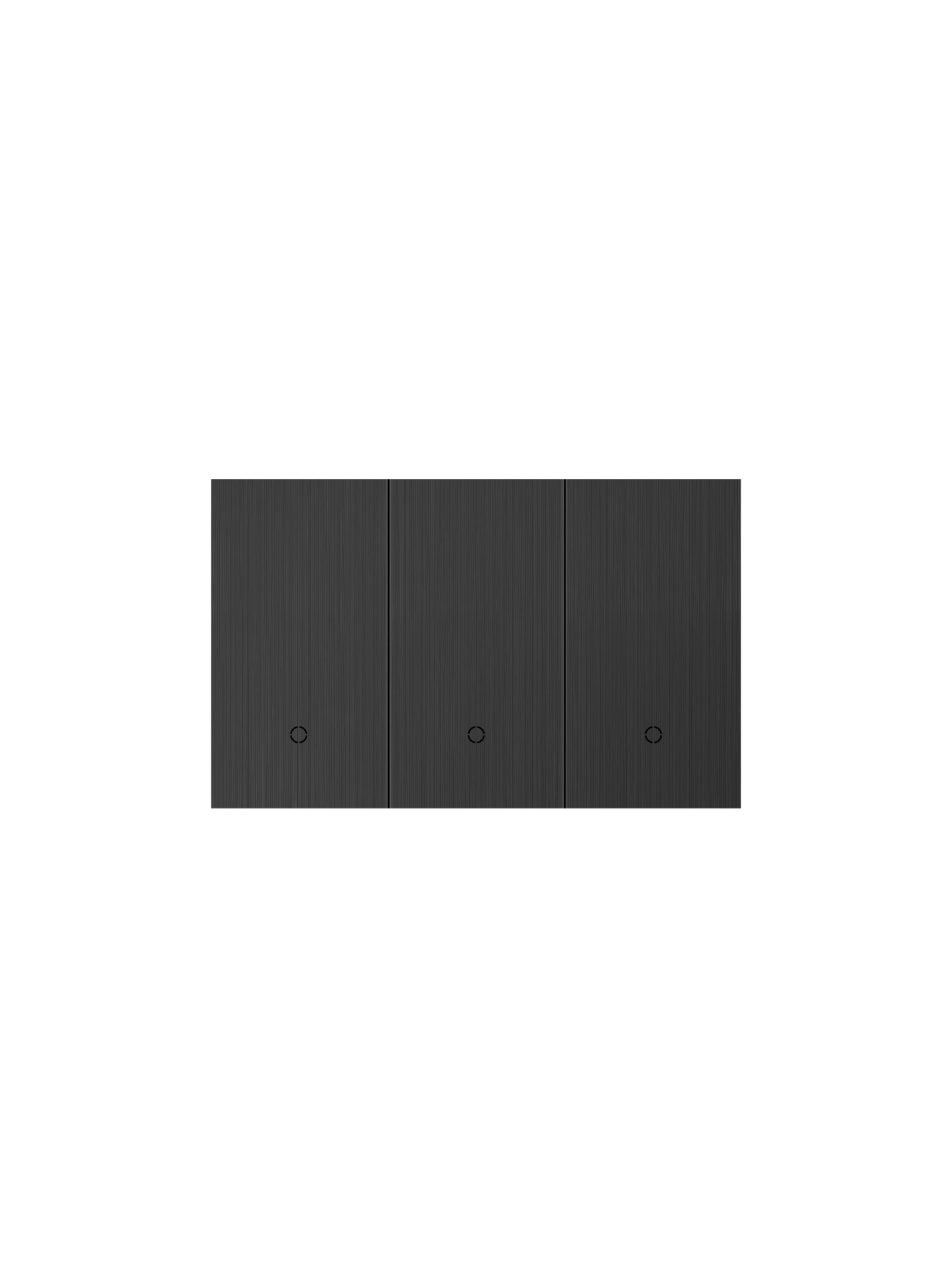 Konec Smart Switch Floating Button 3G Brushed Metal Black - Image 2